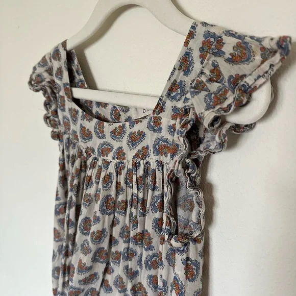 Darling Doen Kids Dress, Sea salt Bedford Paisley